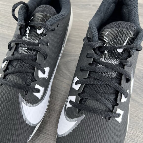 Nike Vapor Edge 360 2 Size 8 Mens Black White Football Cleats - Picture 6 of 11